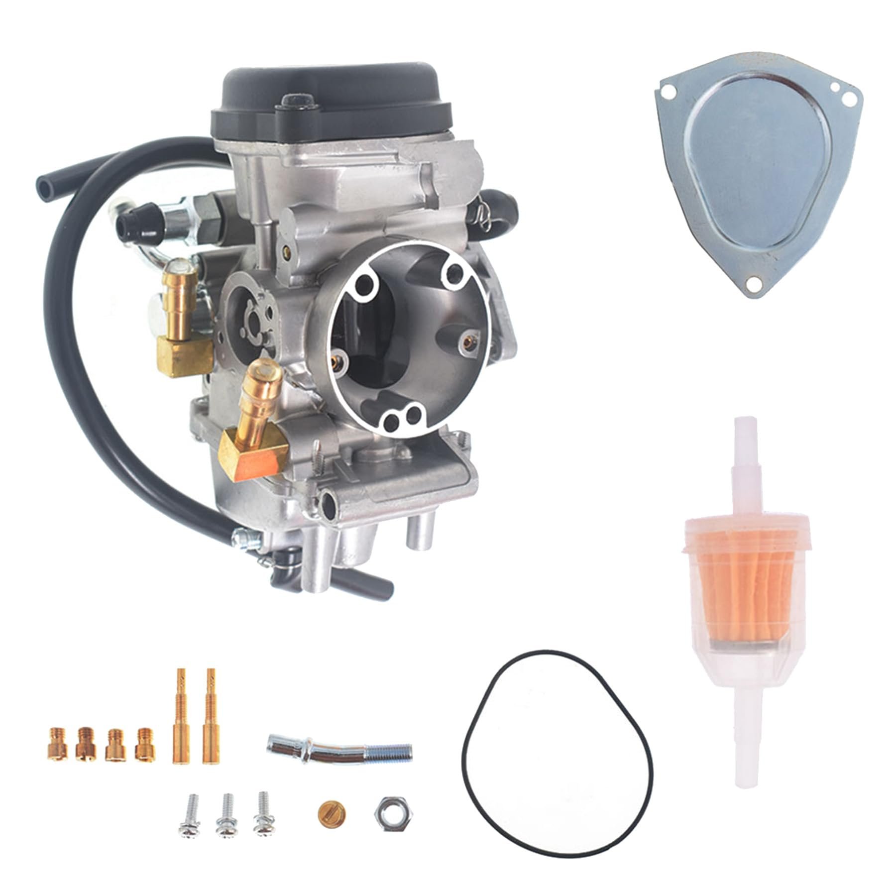 Carburador con Filtro de Combustible para Suzuki Quadrunner 250 LTF250F 4x4 2000-2002 Quadrunner 250 LTF250 2x4 2000-2001