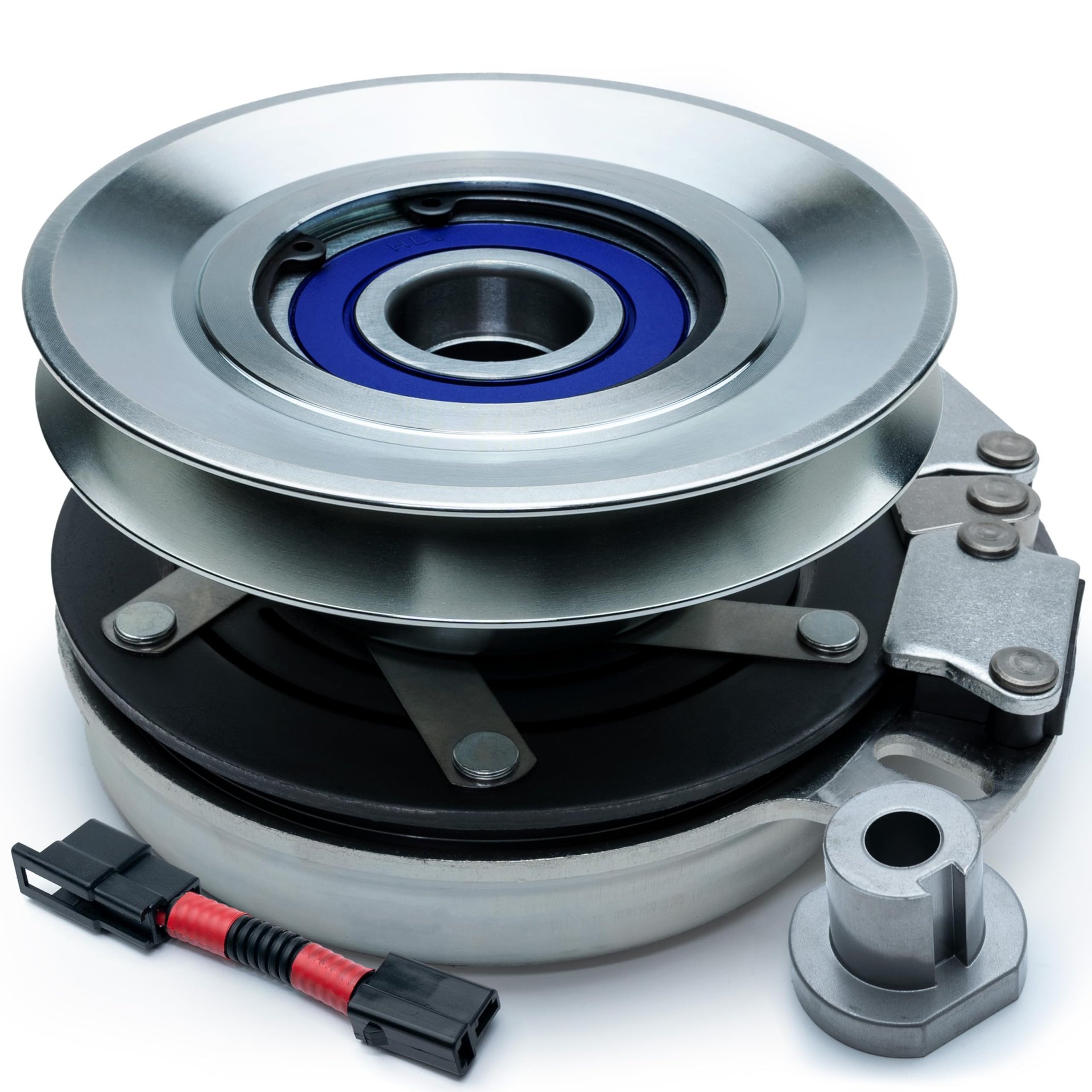 Embrague PTO HD Switch HiTorq 125ftlb (OEM 105) BIGBearing Billet para Hustler 604713 604713K 601784 601784K con 791251 Diodo 5219-164 5219-107 Sport Fastrak Raptor y Limited Lawn Mower
