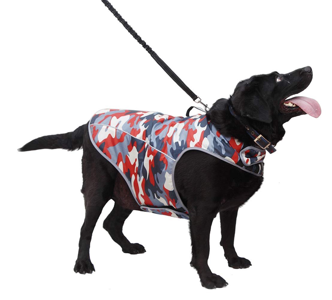 Chaqueta para la Ansiedad en Perros - Chaleco Calmante Reflectante con Anillo en D y Asa de Entrenamiento para Perros Pequeños, Medianos y Grandes, Camuflaje