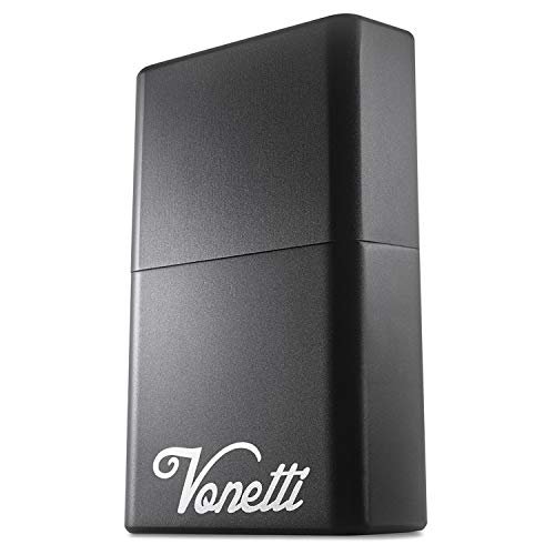 Caja Bloqueadora de Señal de Llave Premium VONETTI ORIGINALE - Protector de Señal Faraday de Estaño, Funda Bloqueadora RFID Keyless Go, Caja de Seguridad para Monedero Crypto (Negro)