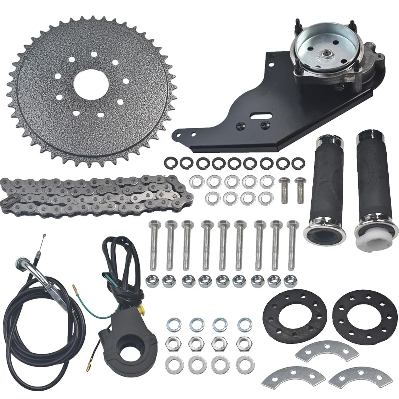 Kit de Motor Trasero de Montaje Lateral NAVARME 42cc 4 tiempos para Bicicleta Motorizada de Gasolina de 47cc 49cc GX35