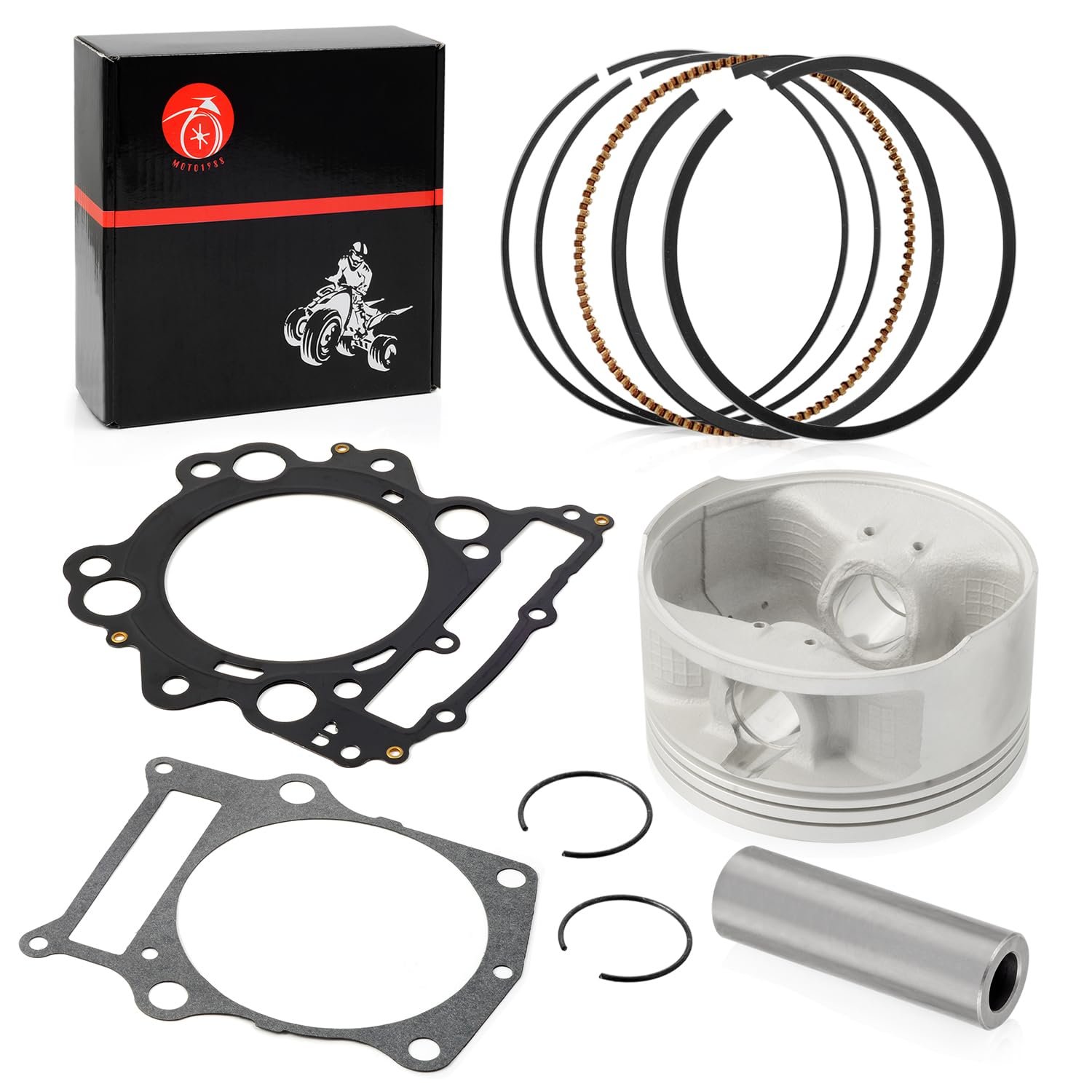 Kit de pistón y anillo para YAMAHA Grizzly 660 YXR660 Rhino 660 2002-2008 (1mm Sobredimensionado 102mm)