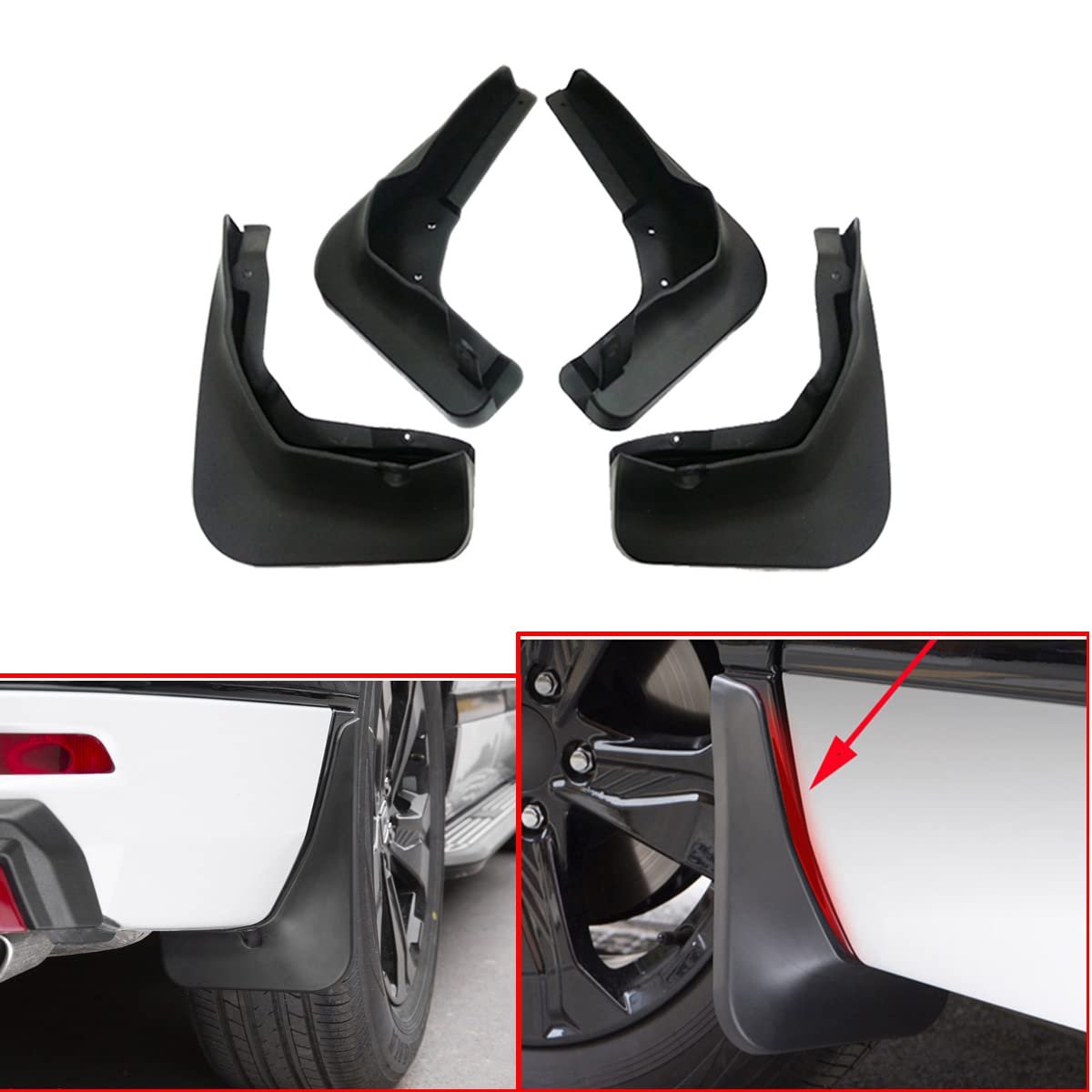 4pcs Mud Flap Splash Guard Fender Mudguard Mudflap para Cadillac XT5 2016 2017 2018 2019 2020 2021 2022 2023