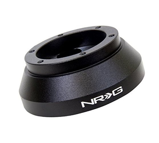Adaptador de cubo corto para liberación rápida de volante de estilo de carreras NRG Innovations NRG-SRK-177H, patrón de pernos 6 X 70mm, cuerpo negro