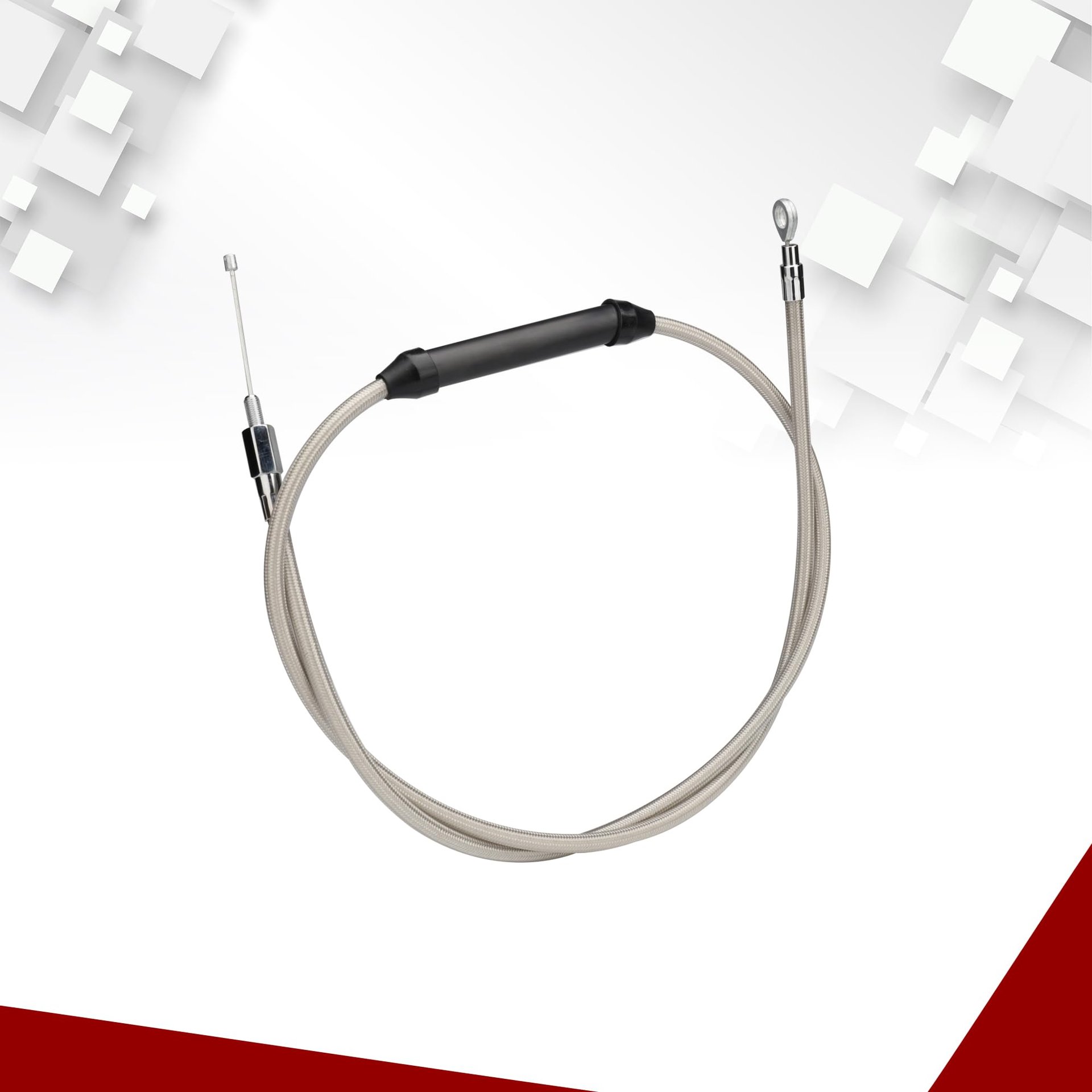 TIGERSGATE Cable de Embrague de Acero Inoxidable Ligeramente Ajustable +2" de Longitud Extendida Compatible para Harley Touring & Softail & Dyna 2007-2016 y softail 18-up & Touring 2020-up(64 15/16")