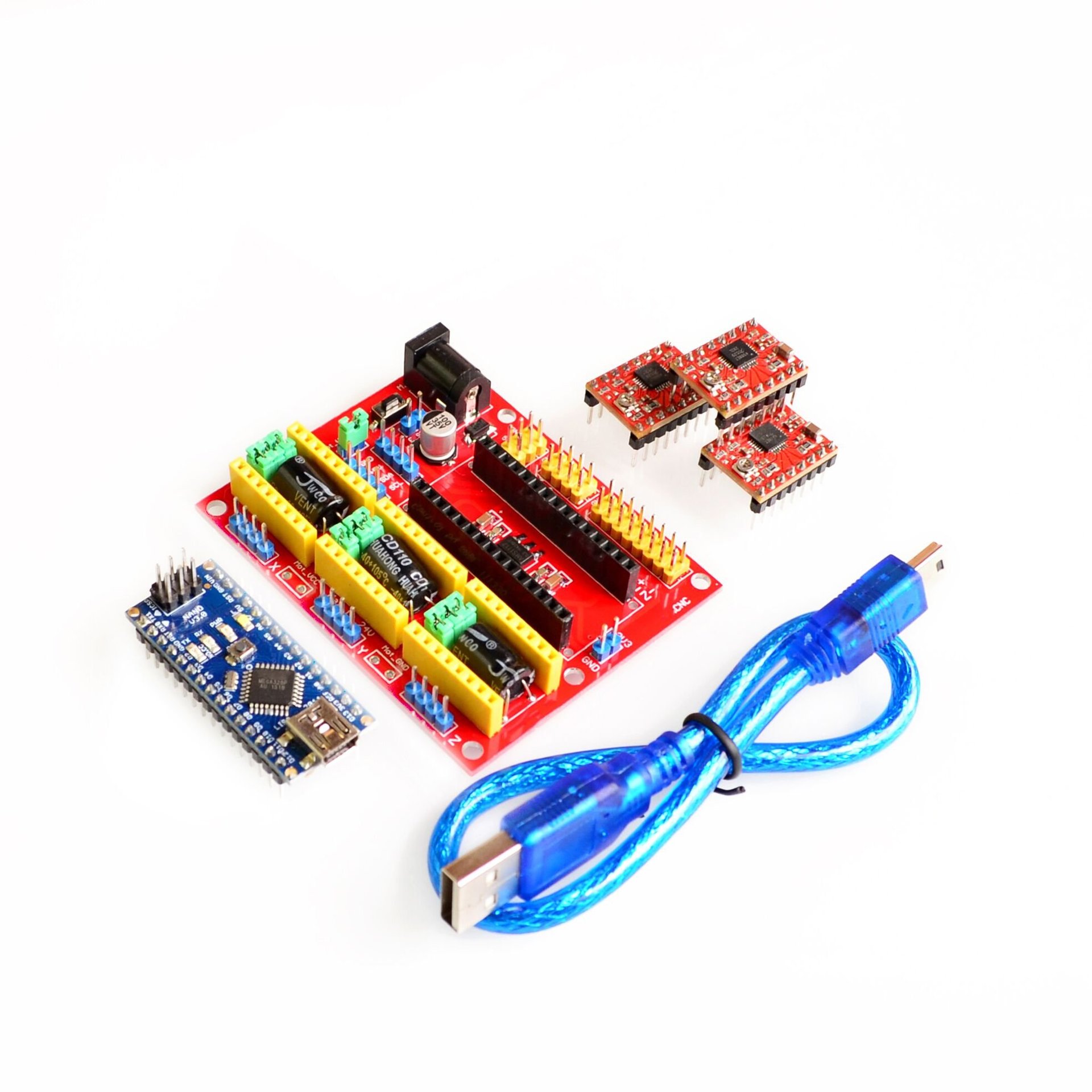 CNC Shield V4 + 3× A4988 para Arduino Nano