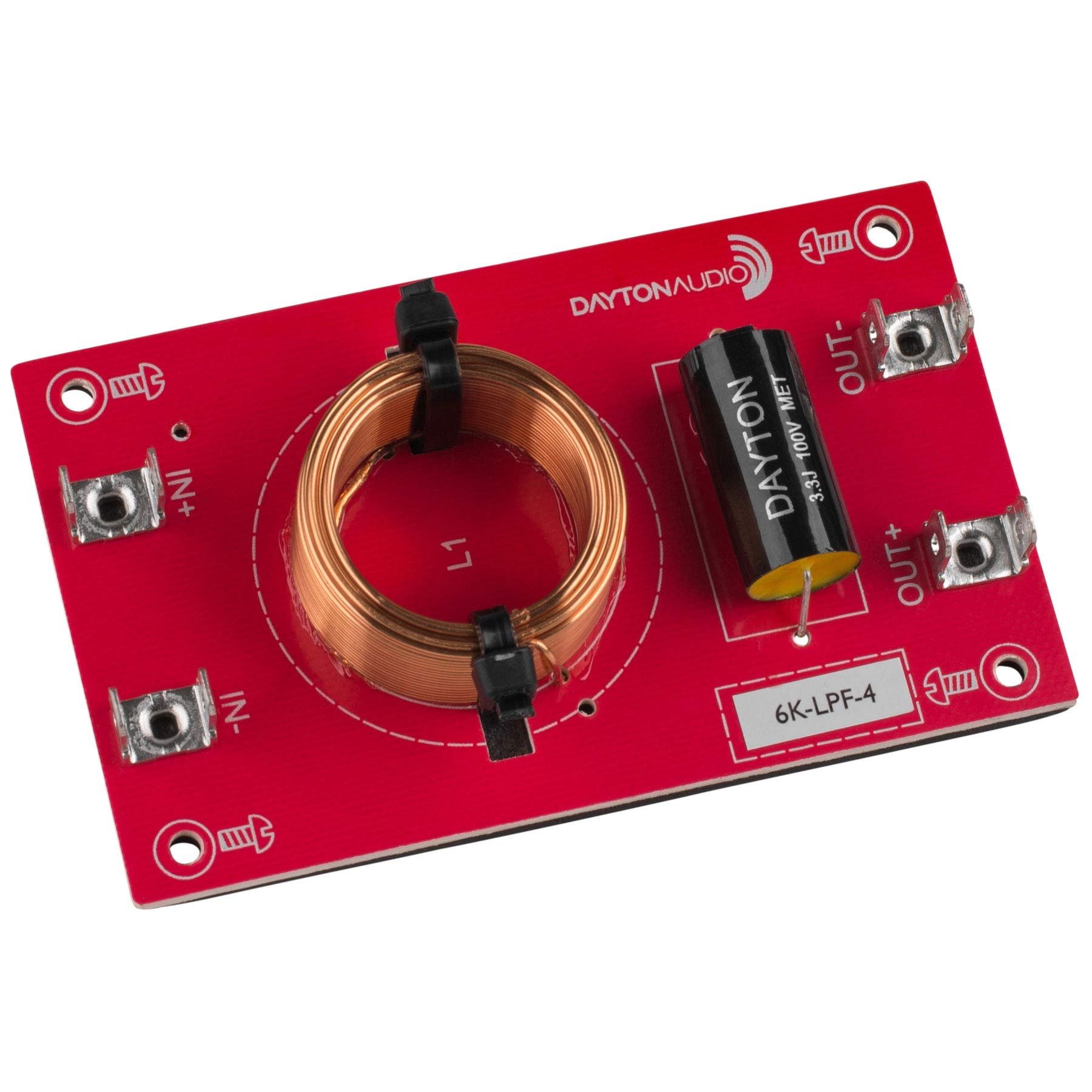Dayton Audio 6k-LPF-4 Filtro Paso Bajo 6,000 Hz 12 dB/oct