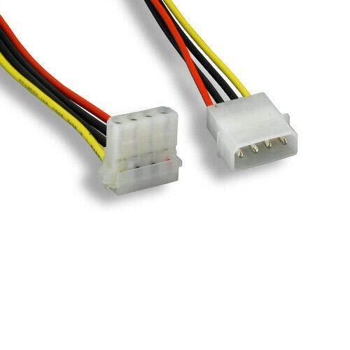 yanw Cable Molex 8'' LP4 Macho a Hembra 90°