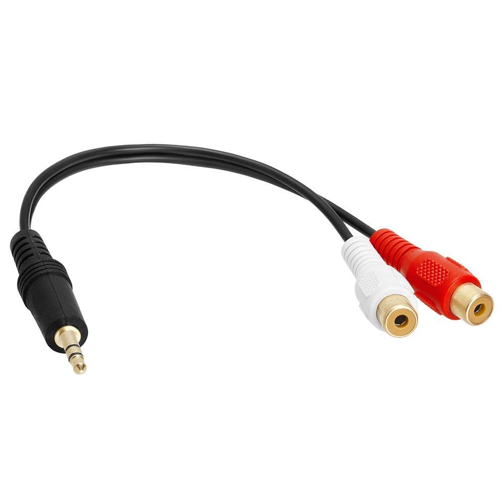 Paquete de 10 adaptadores 3.5 mm a RCA, 6 pul. CNE499074