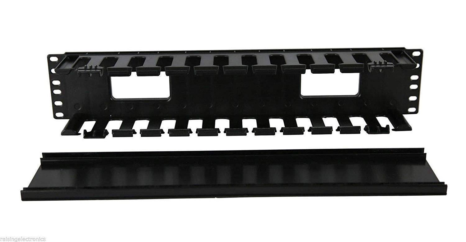 Organizador 19'' 2U para rack, 12 ranuras - Raising