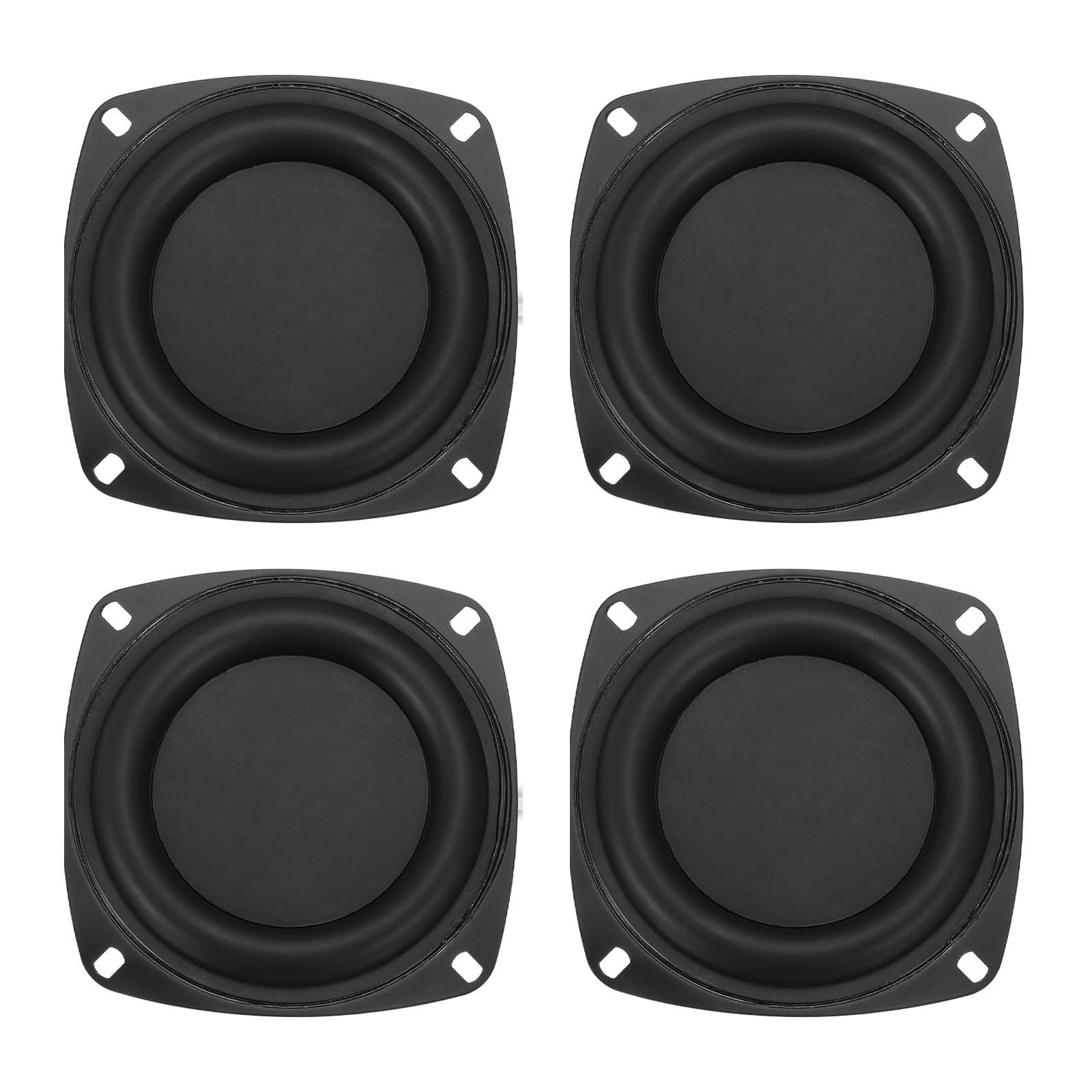 MECCANIXITY Radiador pasivo 4 pulgadas (4 pzas) para subwoofer