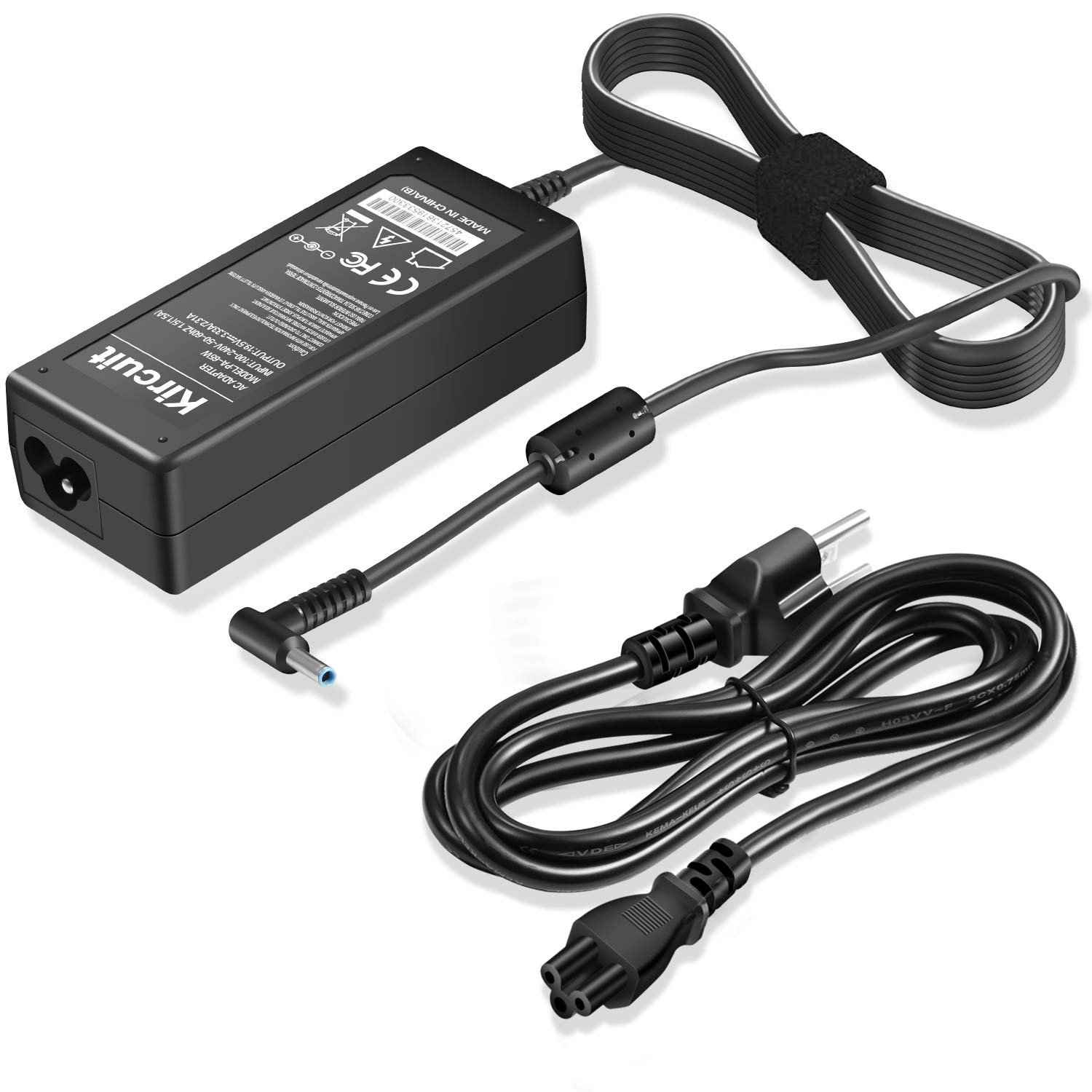 Kircuit Adaptador AC 45W 10FT para portátiles HP
