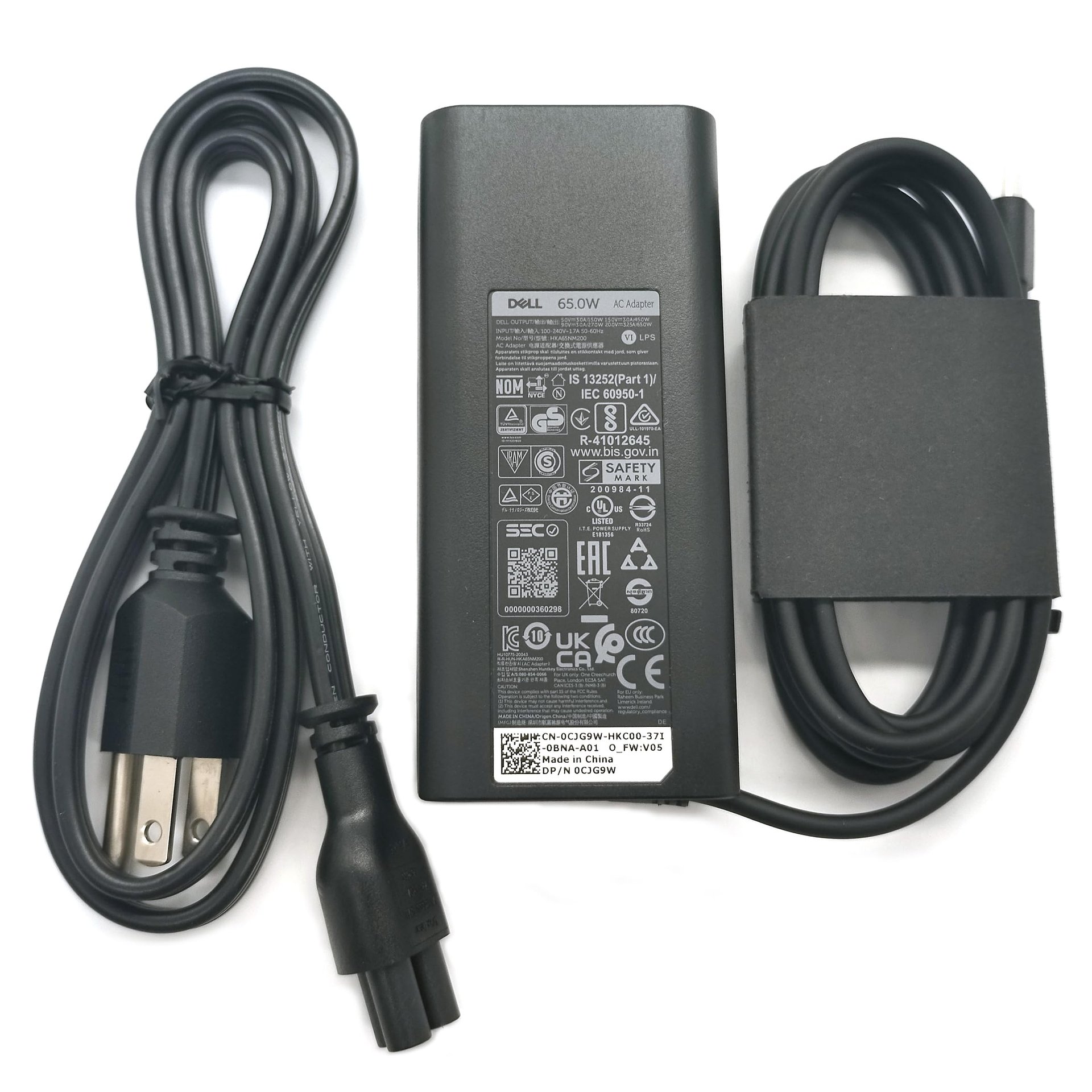 Cargador Dell 65W USB-C para Latitude (HKA65NM200)