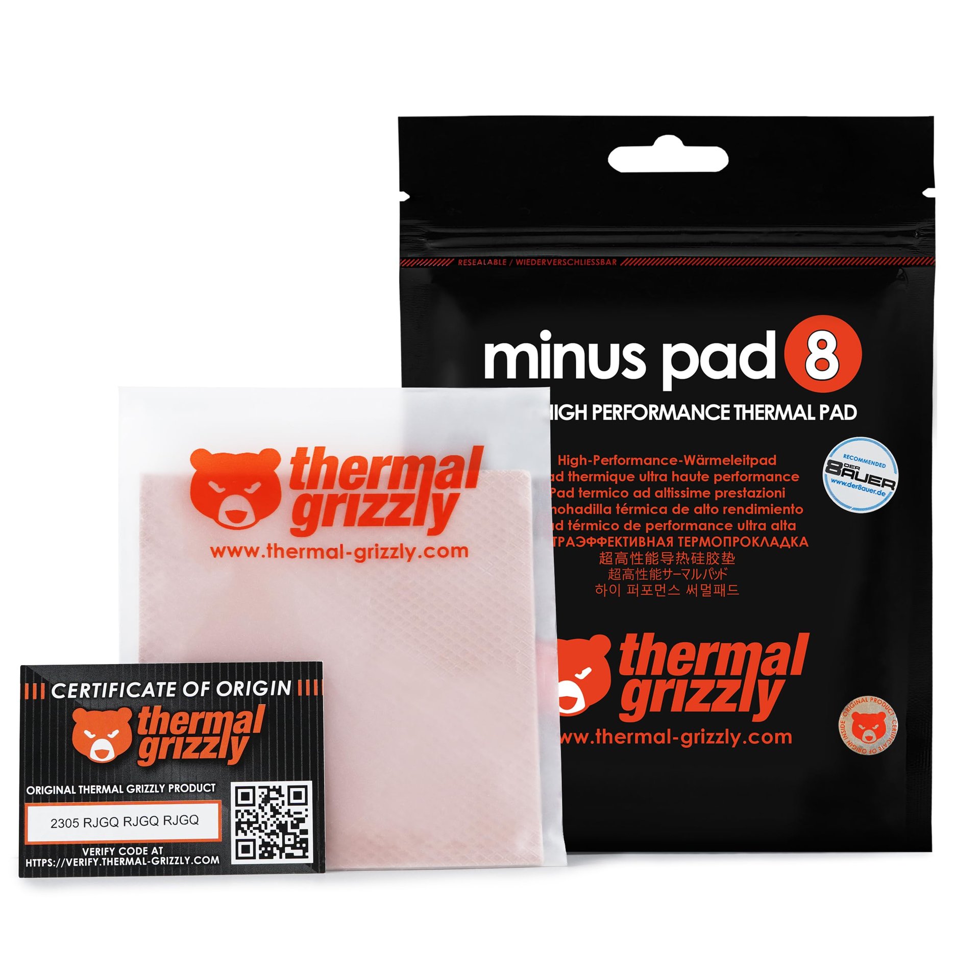 Thermal Grizzly Minus Pad 8-100, 1.5 mm