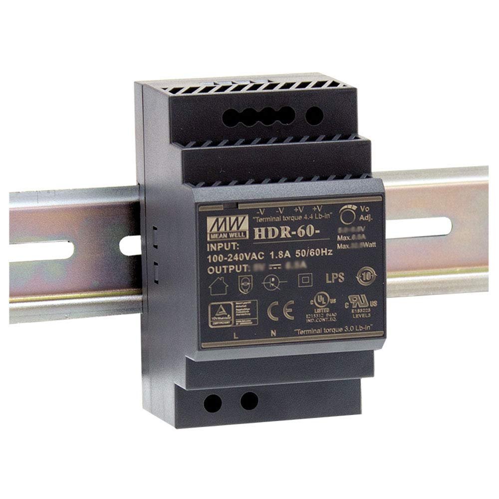 MEAN WELL HDR-60-24 Fuente DIN 24V 2.5A 60W