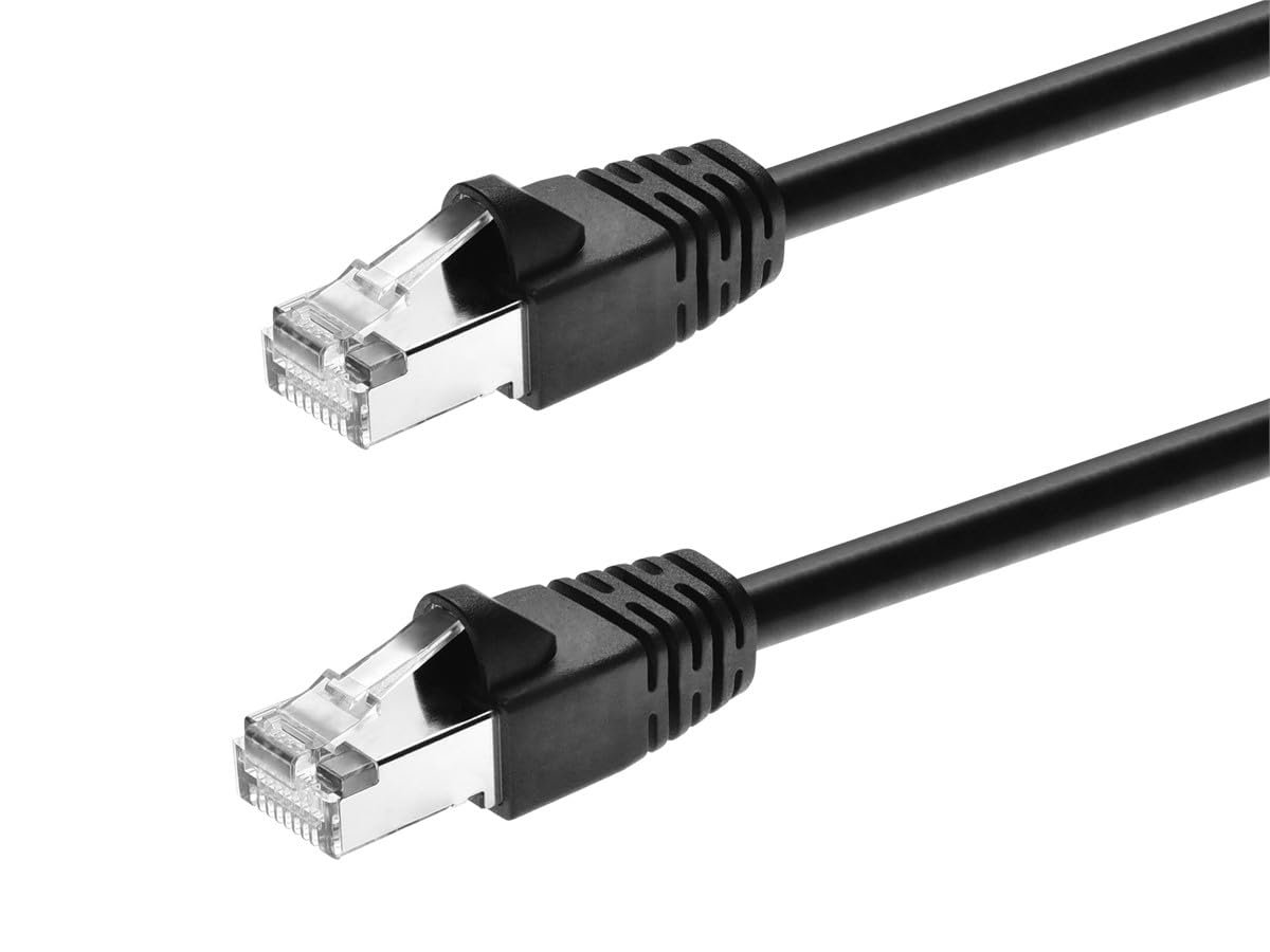 Monoprice Cat6A 30ft Negro S/FTP 10G RJ45 26AWG