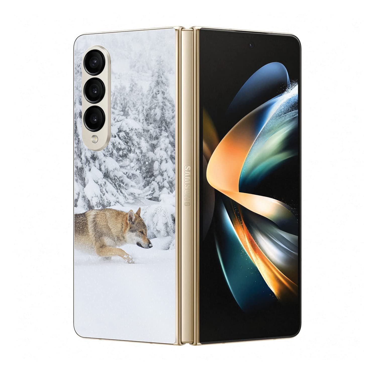 MightySkins Skin Brillante con Glitter para Galaxy Z Fold4