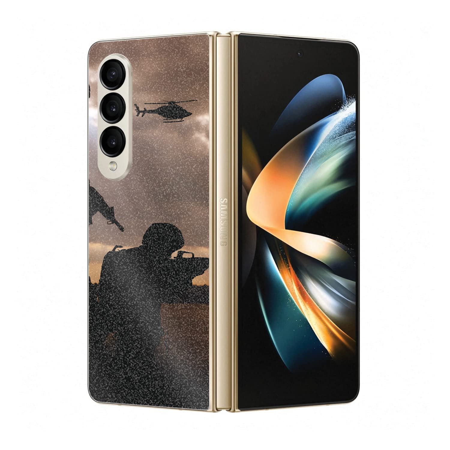 MightySkins Skin Glitter Brillante para Galaxy Z Fold4