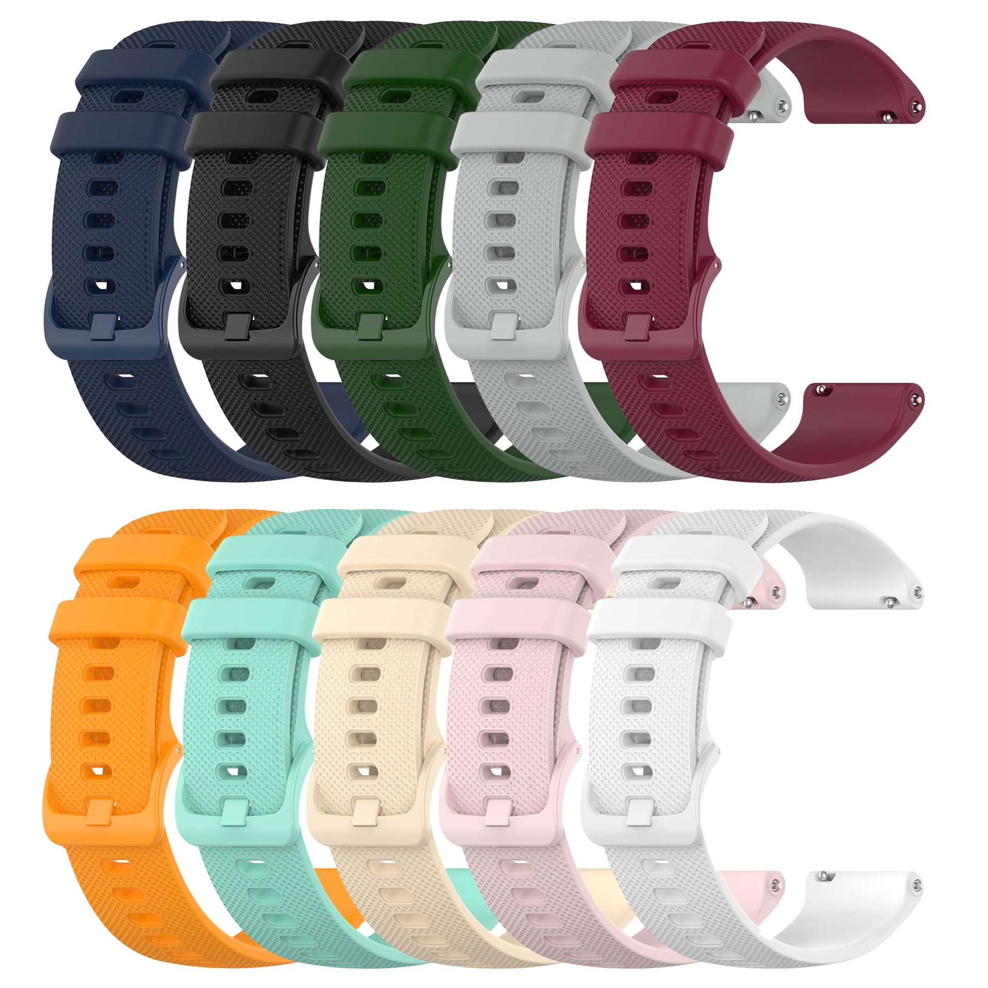 FitTurn Correas de Silicón Quick Release 20mm (10 pzas)
