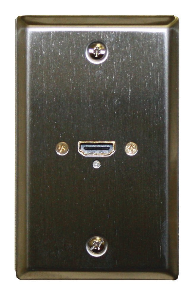 Placa de pared acero inoxidable HDMI hembra Philmore 75-677