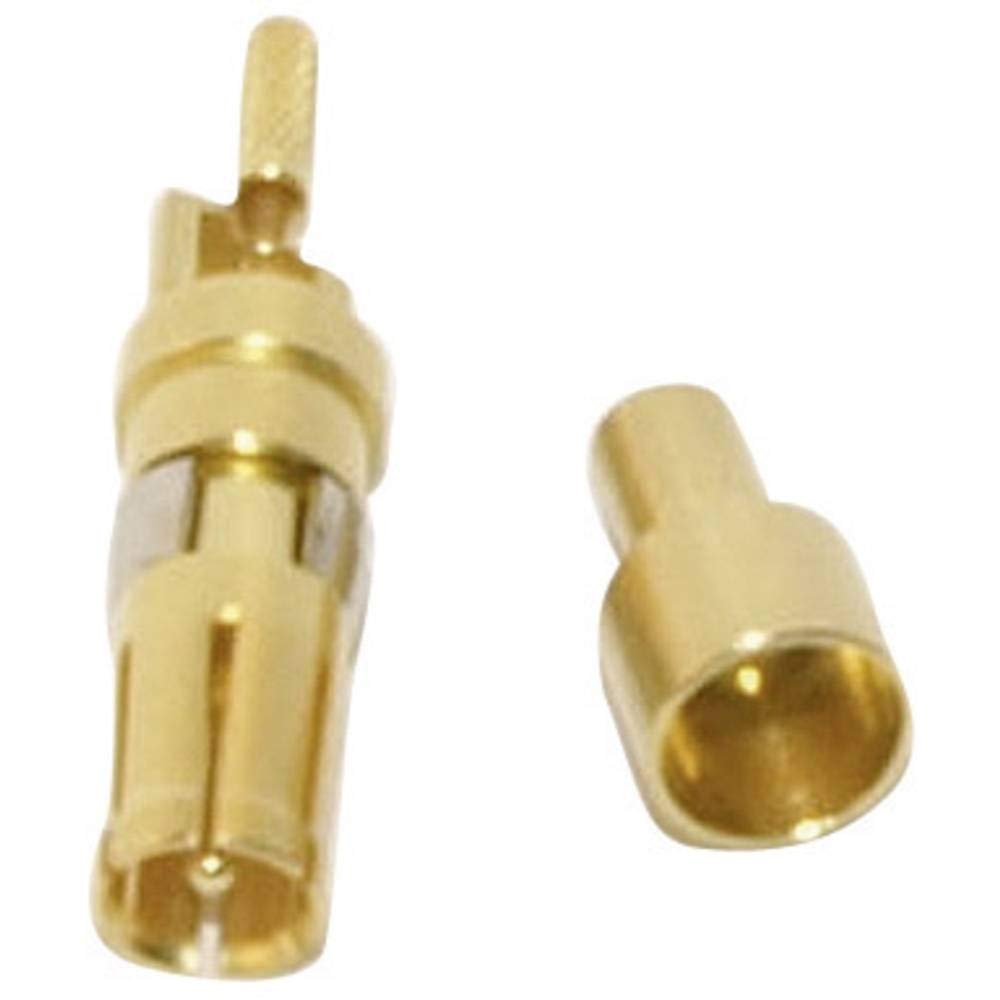 CONEC 132J20029X Contacto coaxial 50 Ω, dorado (3 pzas)