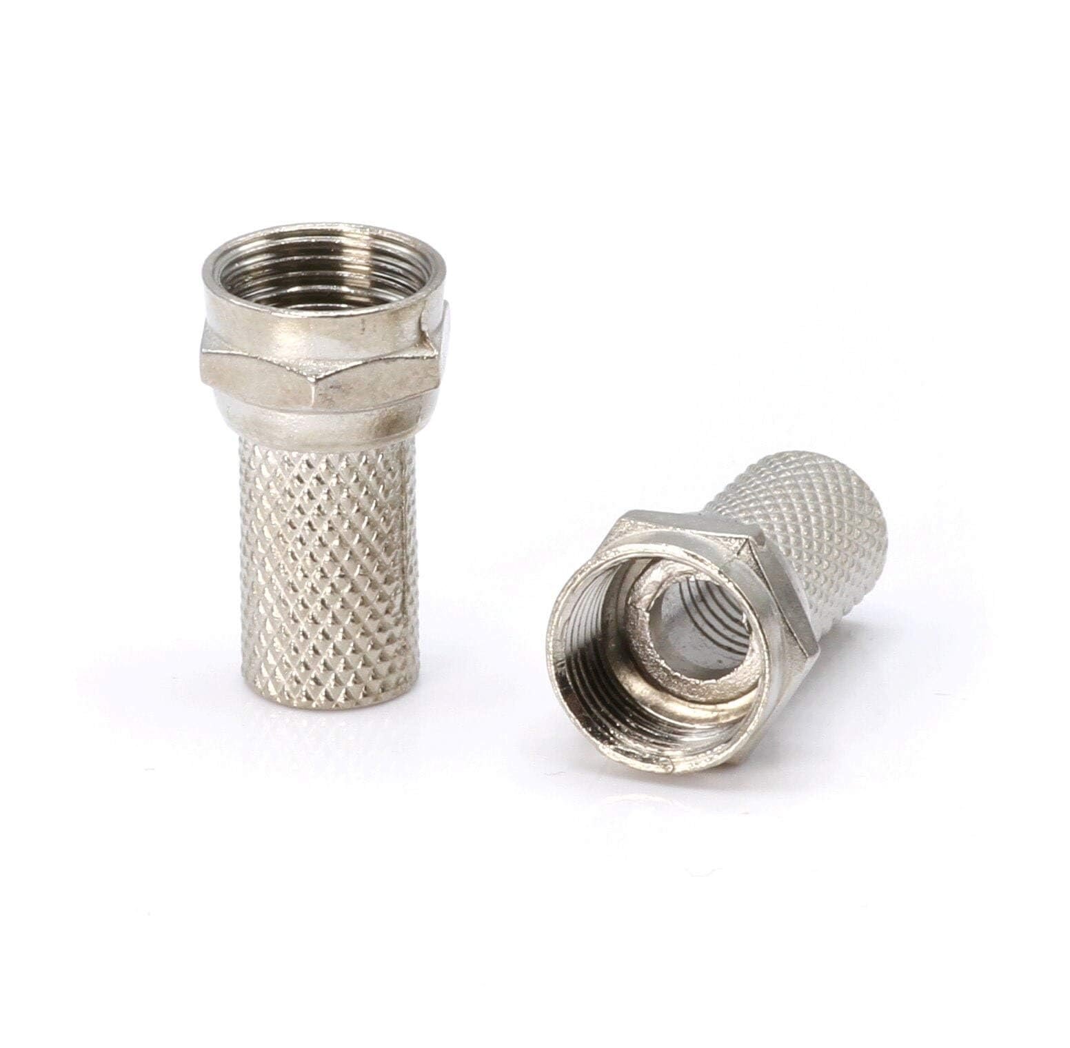 Conectores coaxiales roscados THE CIMPLE CO RG59 — 50 pz