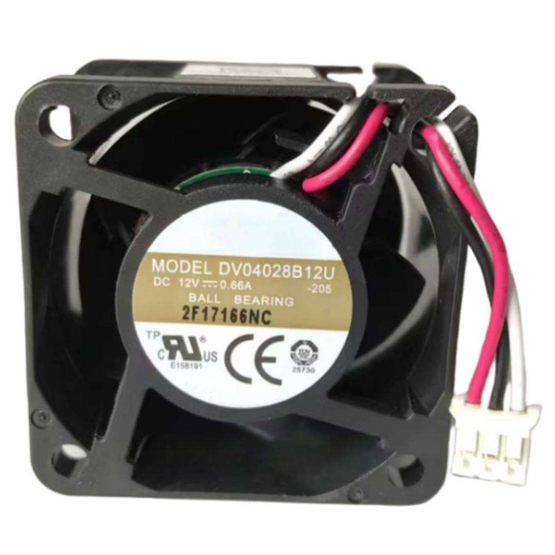 Ventilador 40×40×28 mm DV04028B12U 12V 0.66A 3 hilos