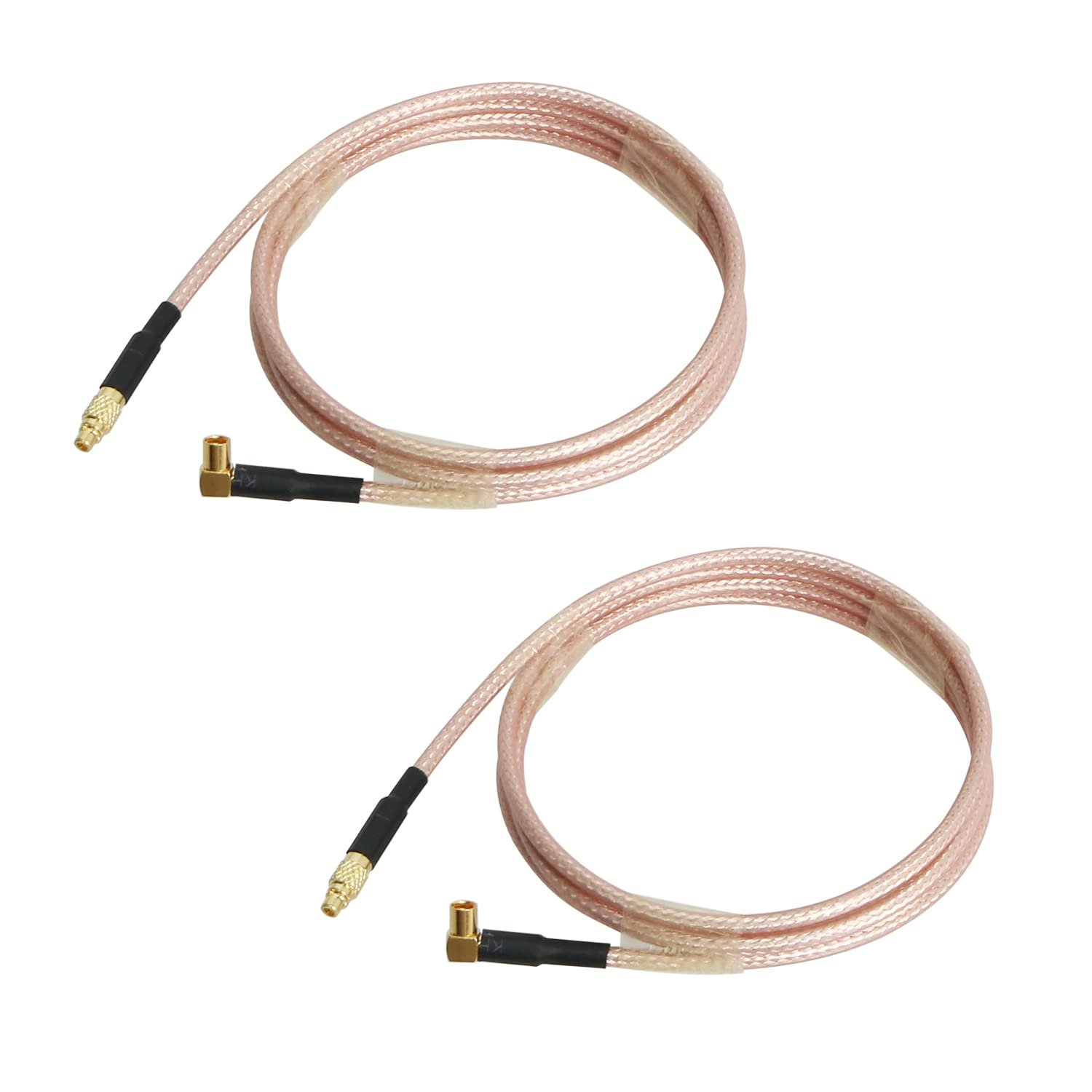 Aoje-Link Cable Coaxial RG316 MMCX Hembra a MMCX Macho 800mm