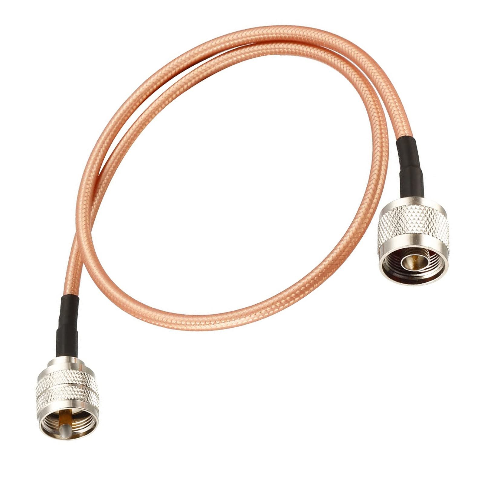 Rebower RG400 Cable Coaxial 1.51ft PL259 a N, 50Ω