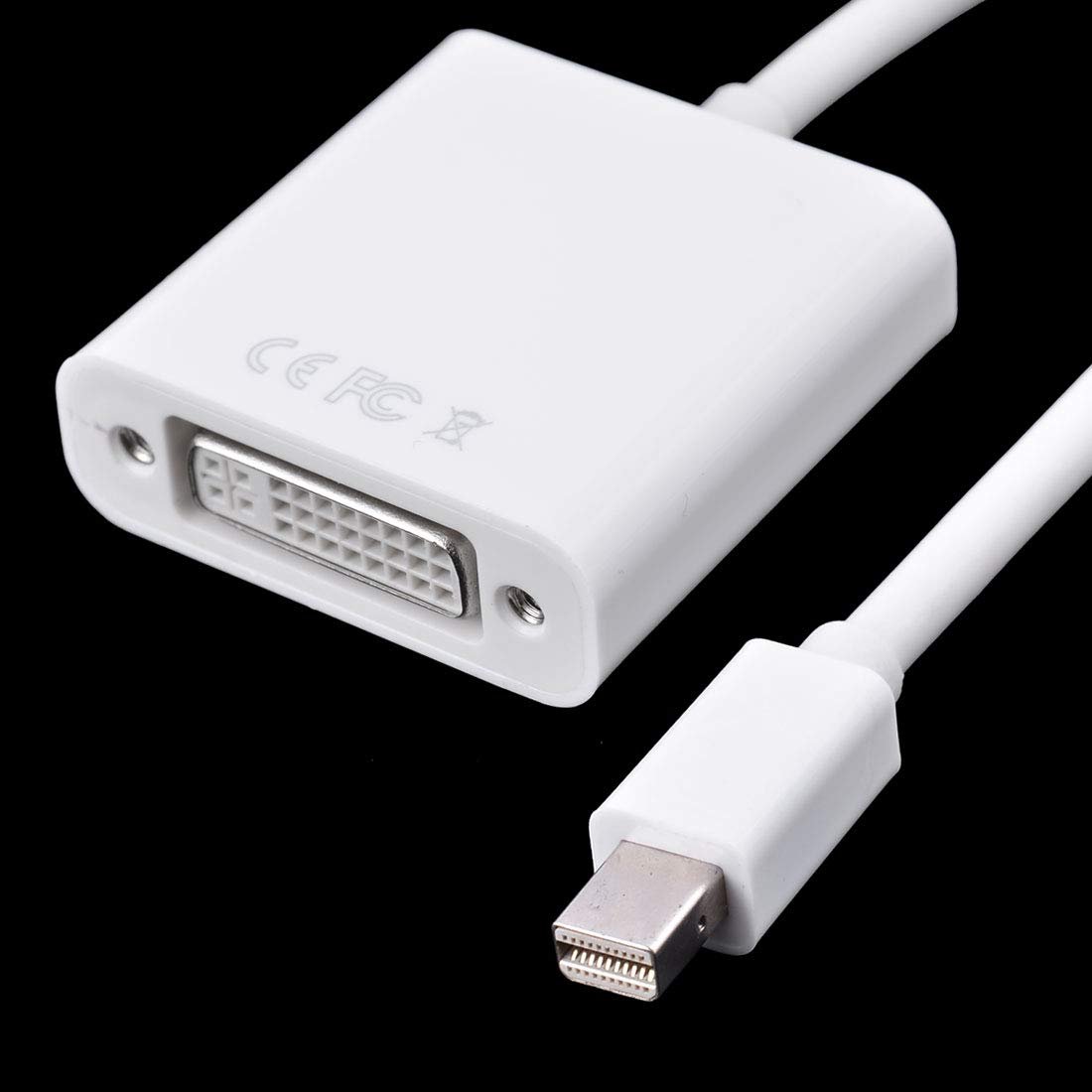 Ruilogod Adaptador DP macho a DVI hembra Dual Link