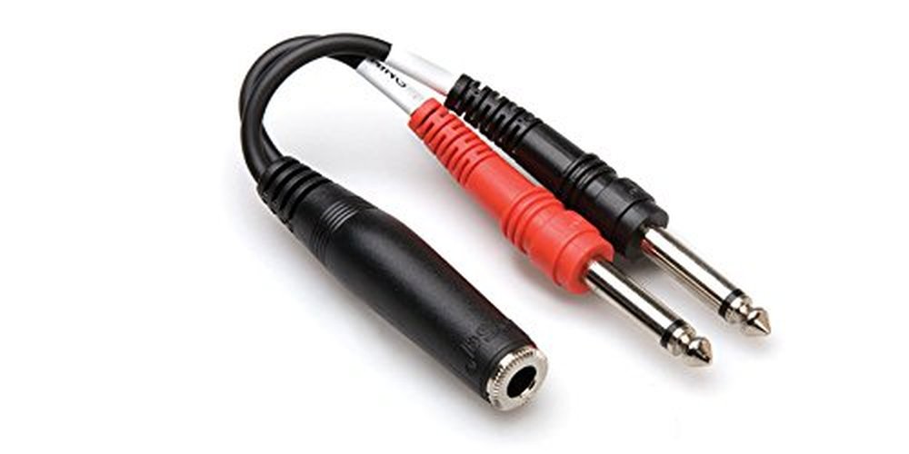 Hosa YPP-136 Cable insert TRS hembra 6" a doble TS 1/4"