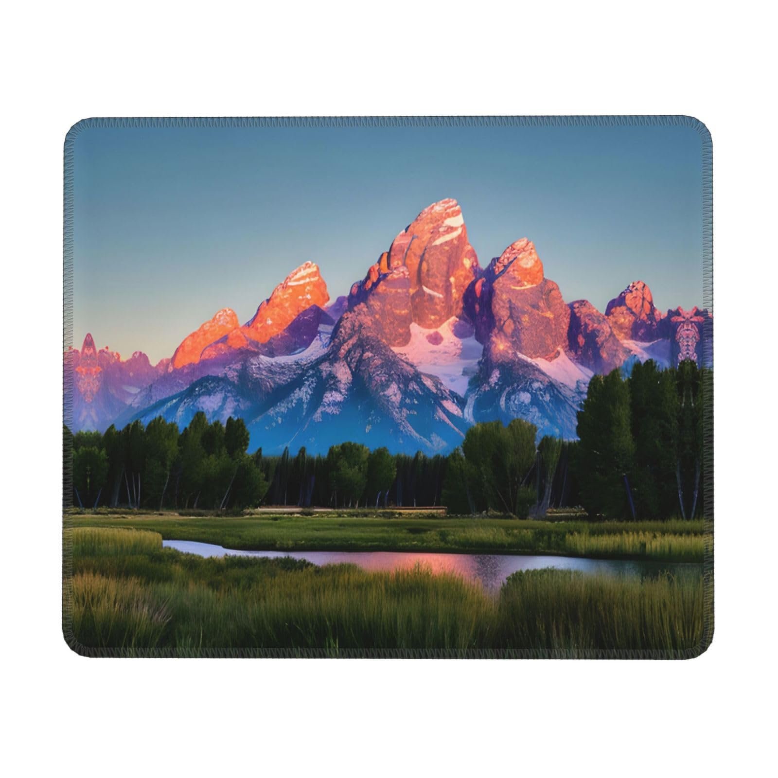 Mousepad Parque Nacional Grand Teton — Borde cosido