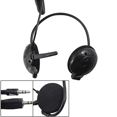 Ruilogod Audífonos tipo Banda 3.5 mm con micrófono
