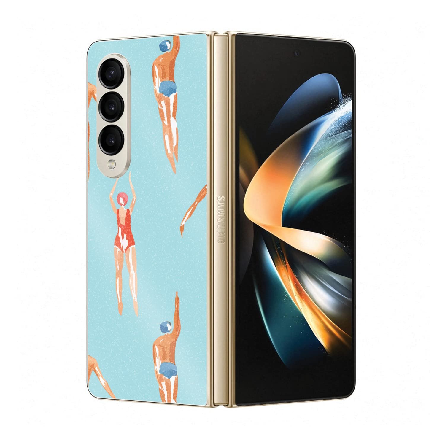 MightySkins para Samsung Galaxy Z Fold 4 – Brillo glitter