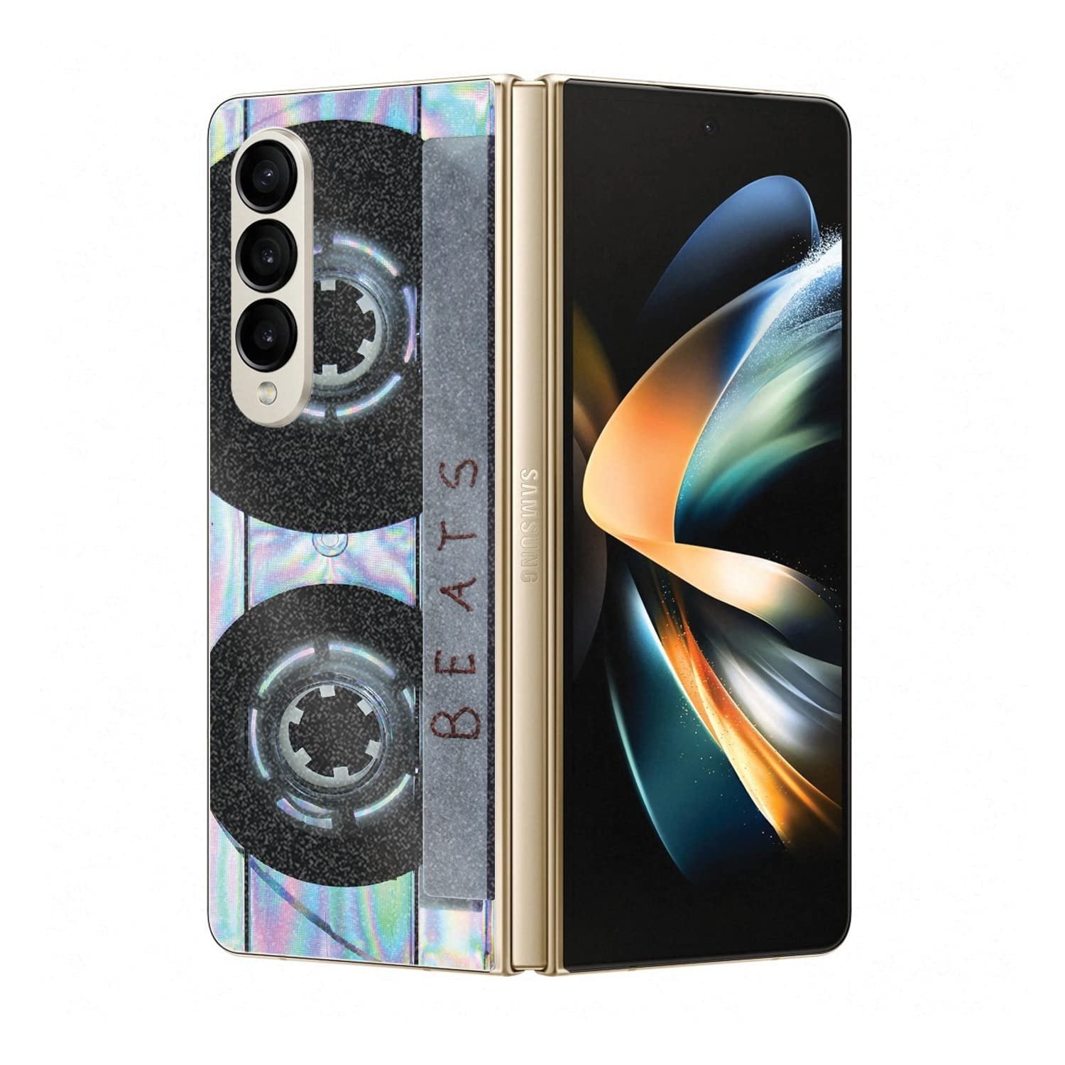 MightySkins Glitter Brillante para Samsung Galaxy Z Fold 4