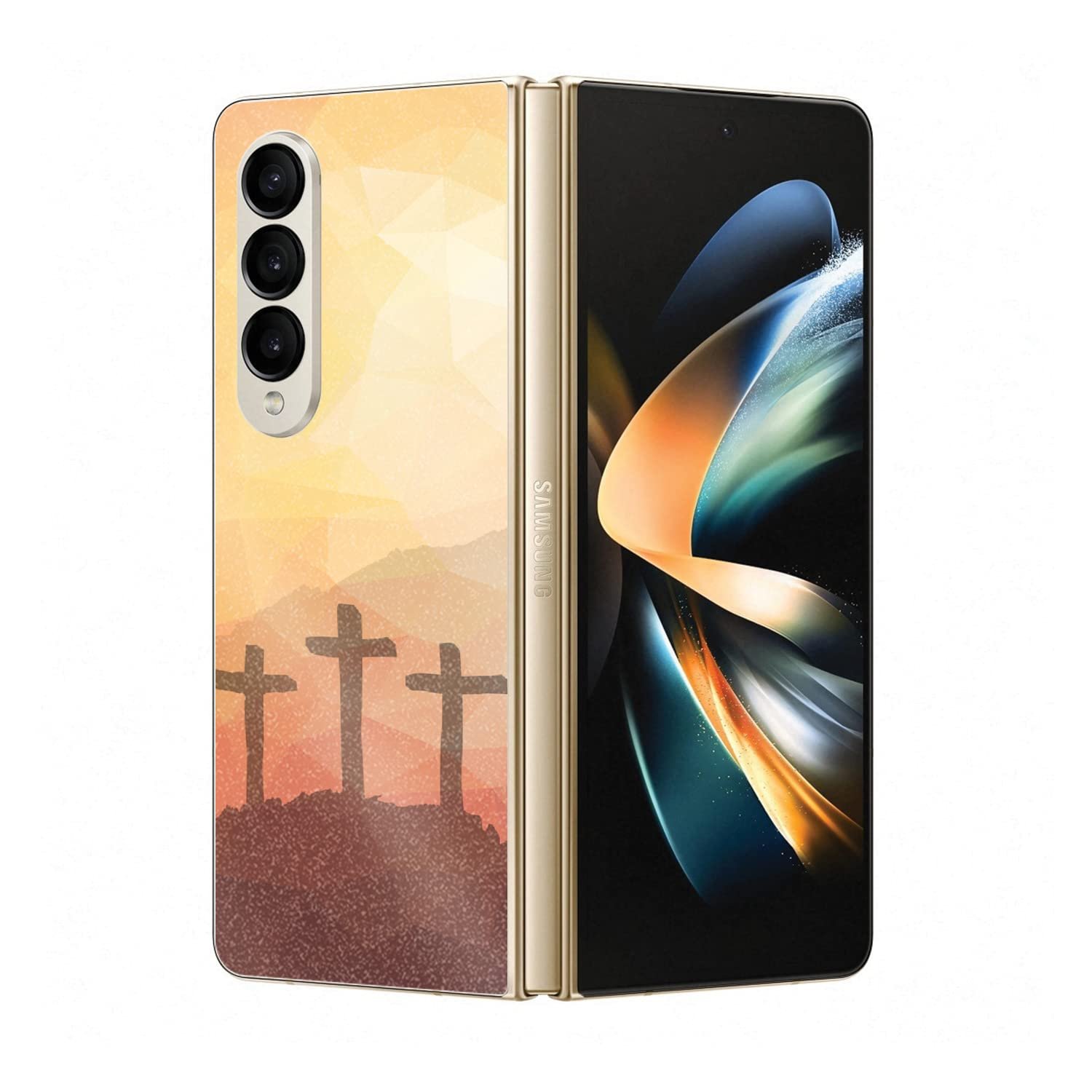 MightySkins Brillo con purpurina para Galaxy Z Fold 4