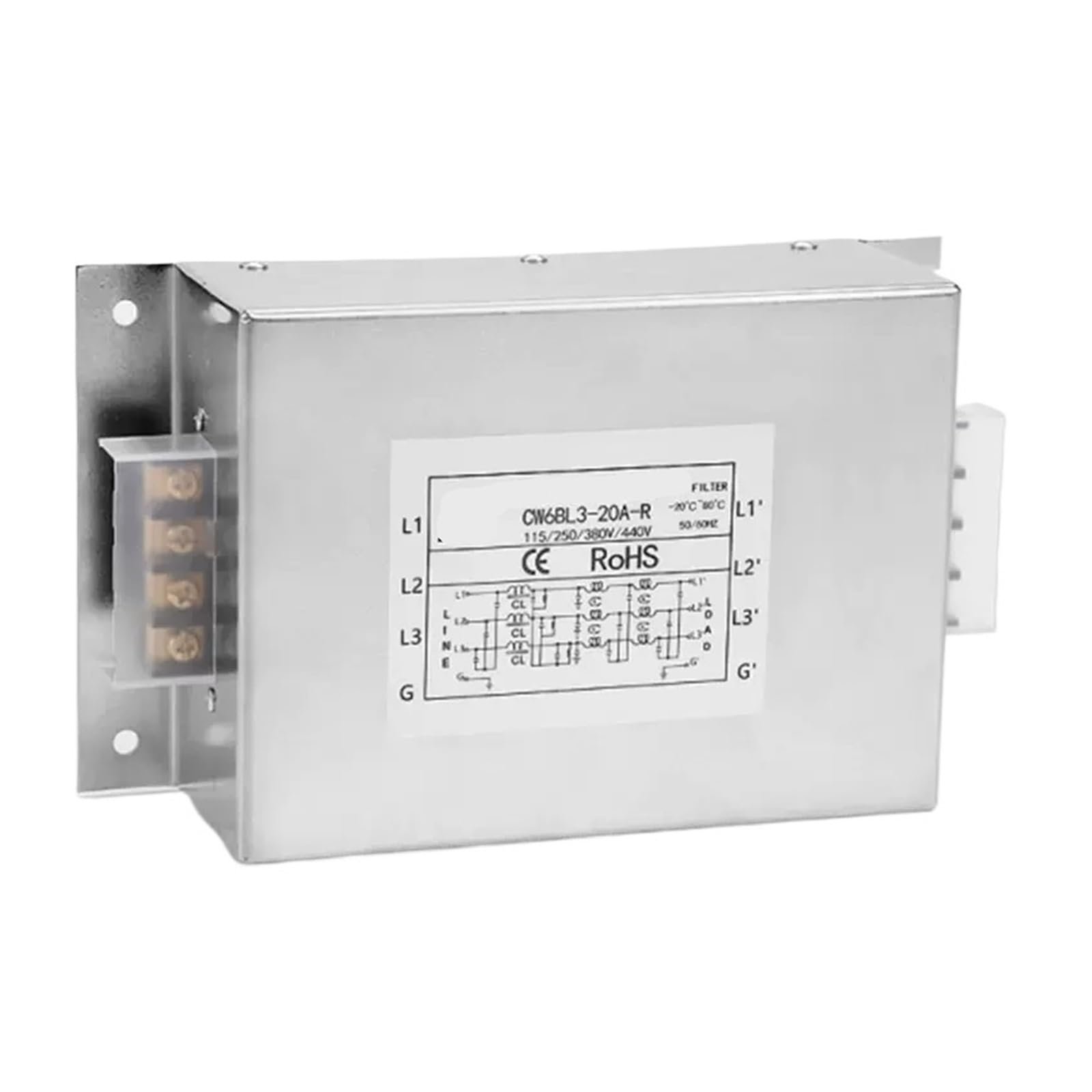 Filtro trifásico de entrada CW6BL3-R 380V