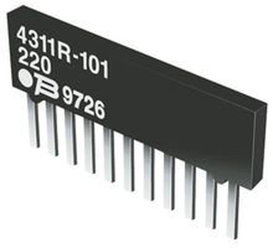 BOURNS 4308R-102-104LF Resistor 100 kΩ 2% SIP (100 pz)