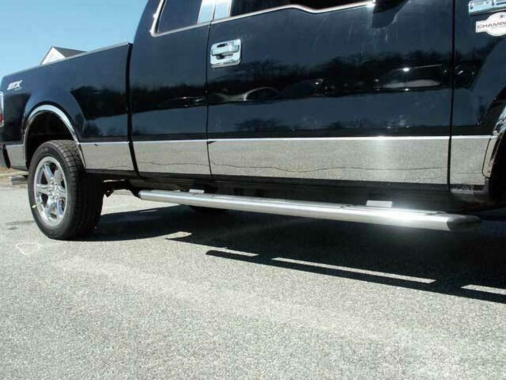 QAA Moldura Rocker 10pz Ford F-150 2004-08 Cromo