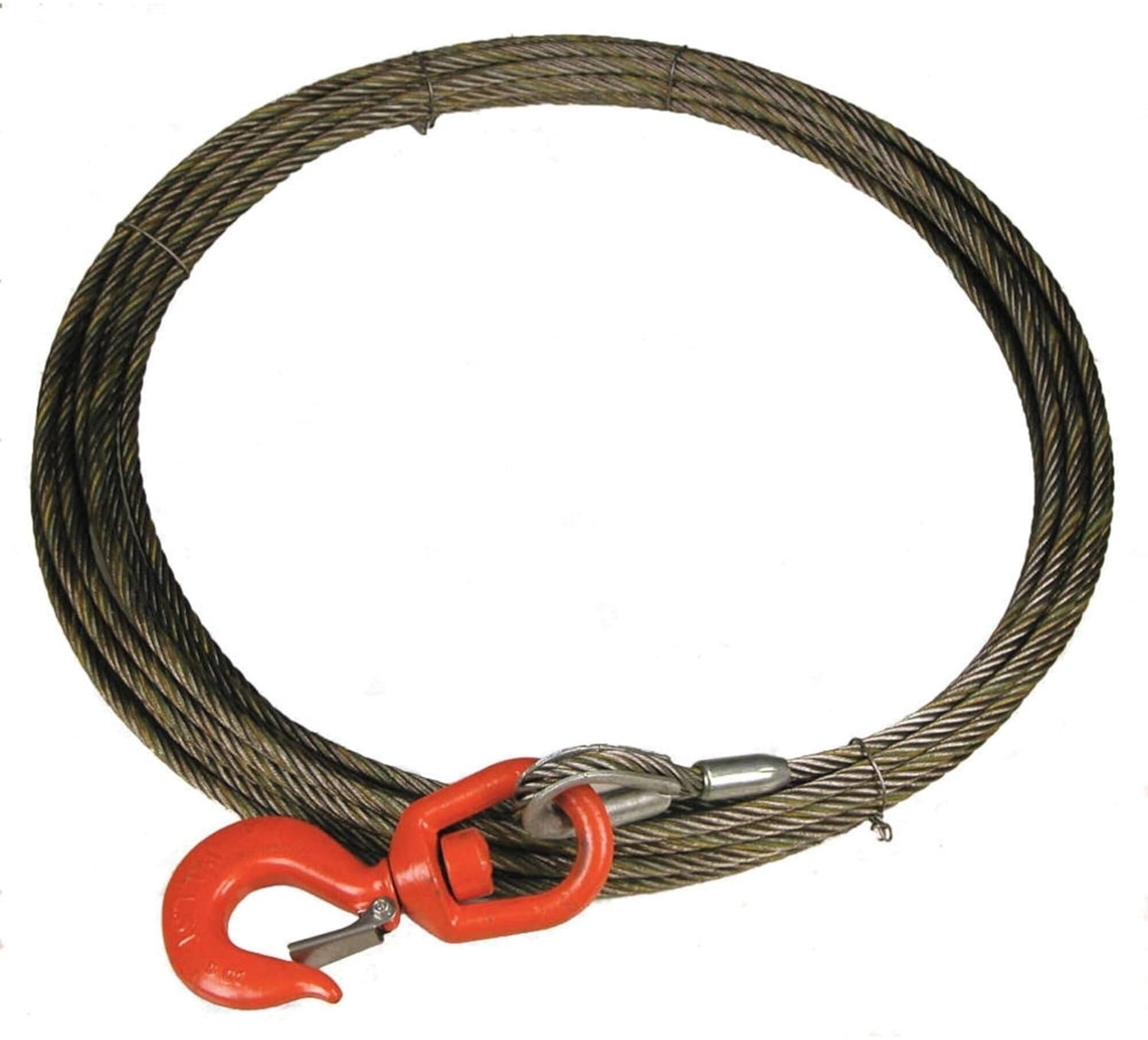 Lift-All 12WSX75 – Cable de winch acero 75 ft, 8,400 lb
