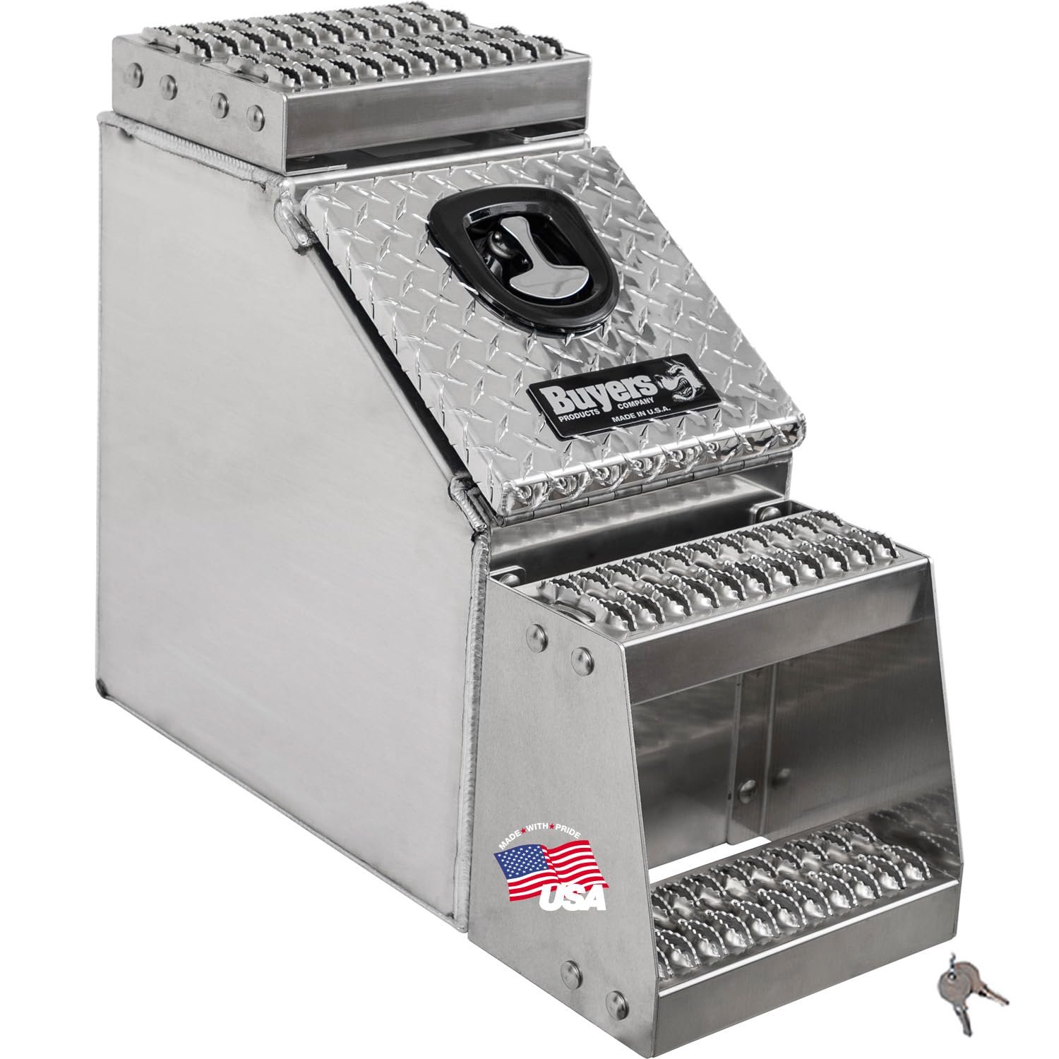 Buyers Products 1705180 Caja escalón aluminio 24x28x12