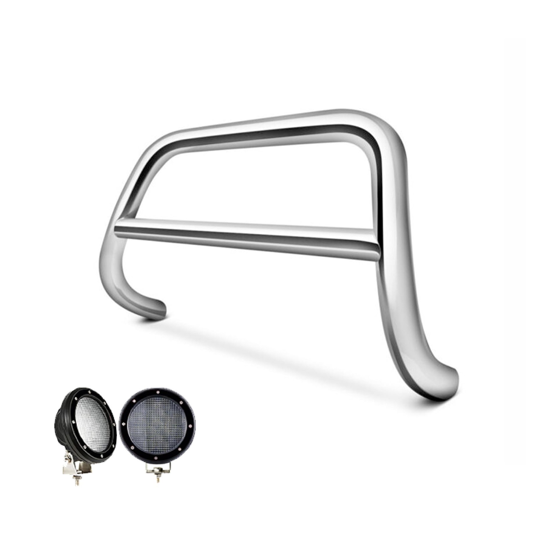 Black Horse A-Bar acero inoxidable c/ LEDs 5.3"