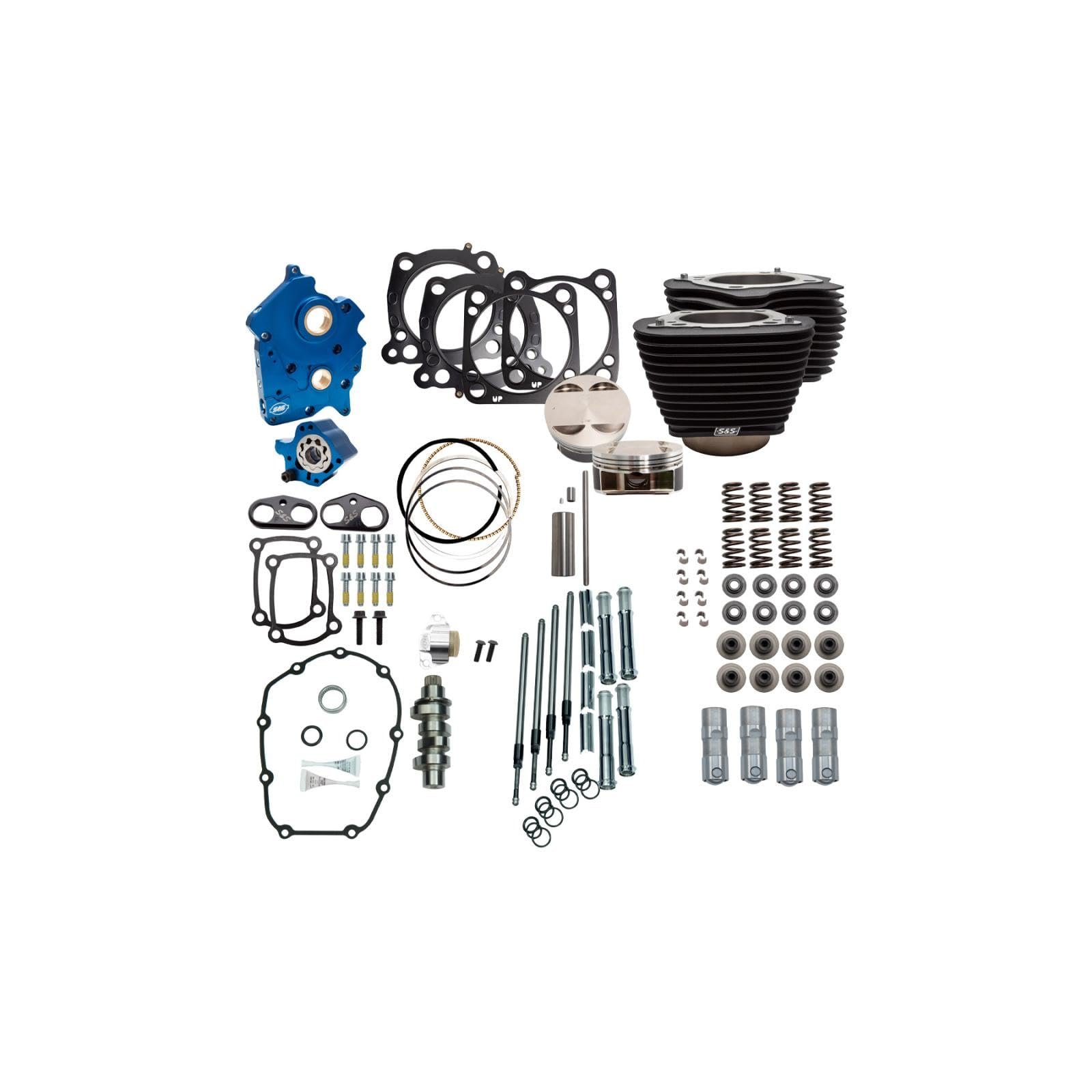 Kit de Potencia S&S 128" CI Enfriado por Aceite (310-1105B)