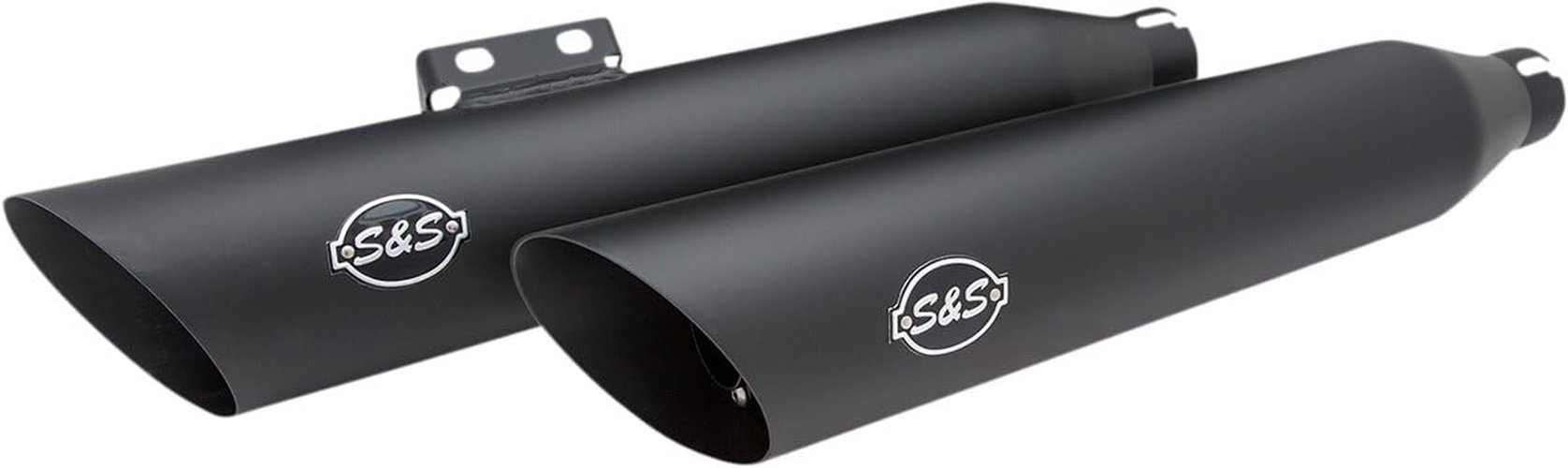 S&S Cycle 550-0752B Silenciadores Slash-Cut - Negro