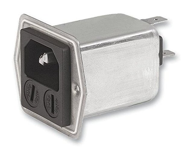 SCHURTER 5707 Filtro IEC 100 nF, 6 A, 125 VAC