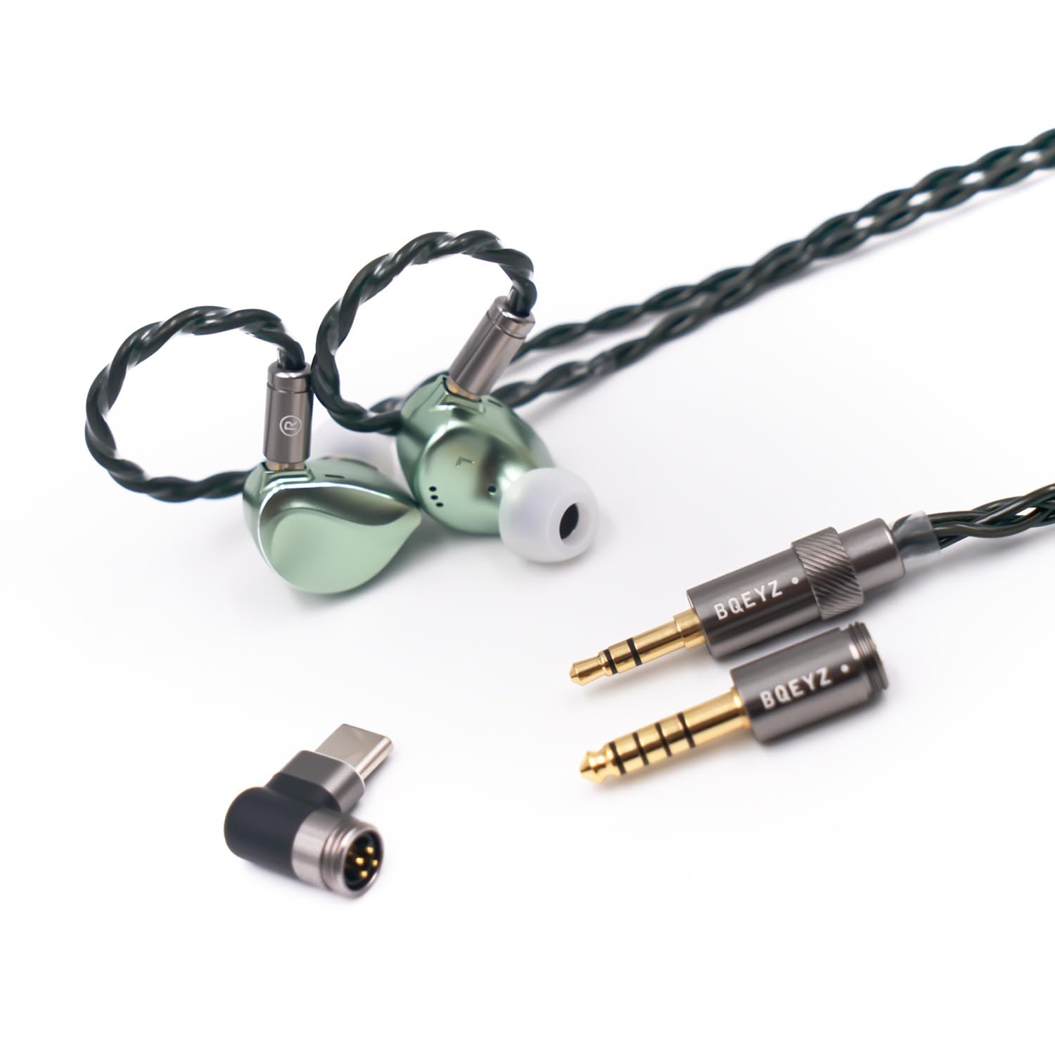 BQEYZ Winter2 IEM híbrido PZT+Dinámico (Verde)